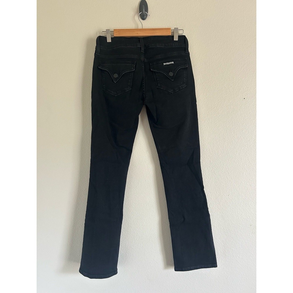 Hudson Women's Black Beth Straight Jeans Sz 28  G-20